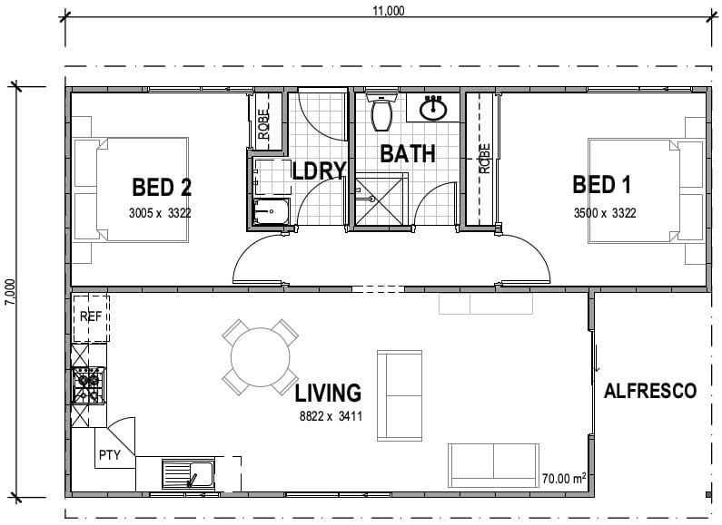 The-Vancouver-Layout-Map The-Vancouver- Granny Flat Layout-Map